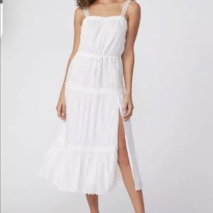Paige White Amnity MIDI dress
